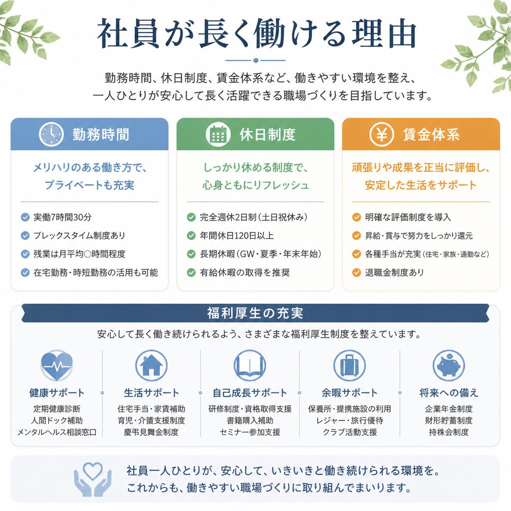 3. 働きやすさと福利厚生