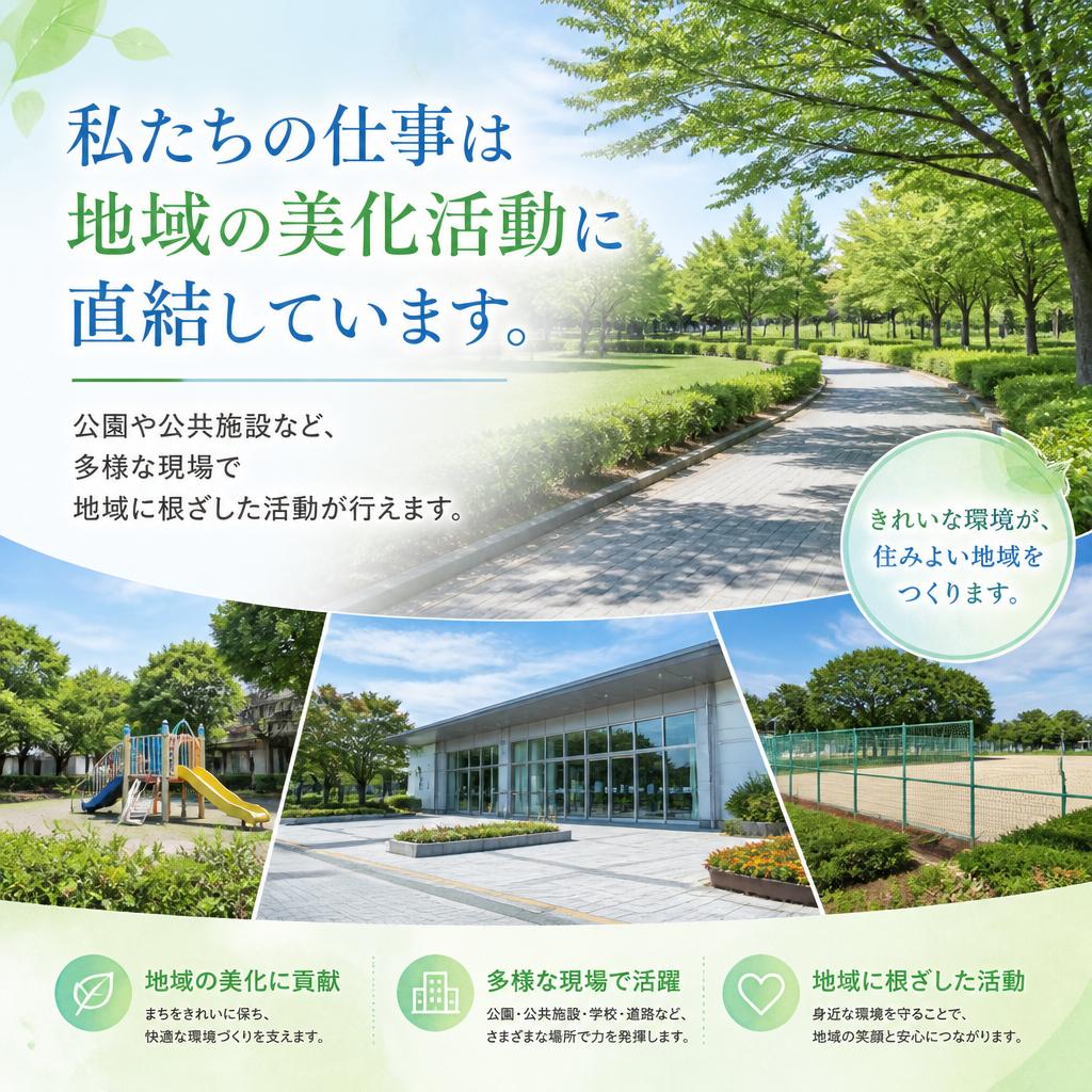 地域の緑と環境美化に貢献