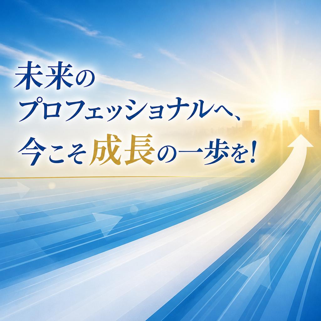 未来のプロフェッショナルへ、今こそ成長の一歩を！