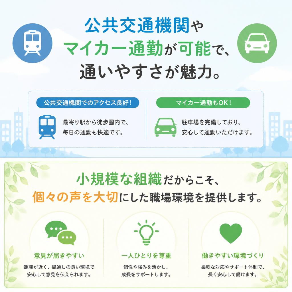 働きやすい環境が整った職場
