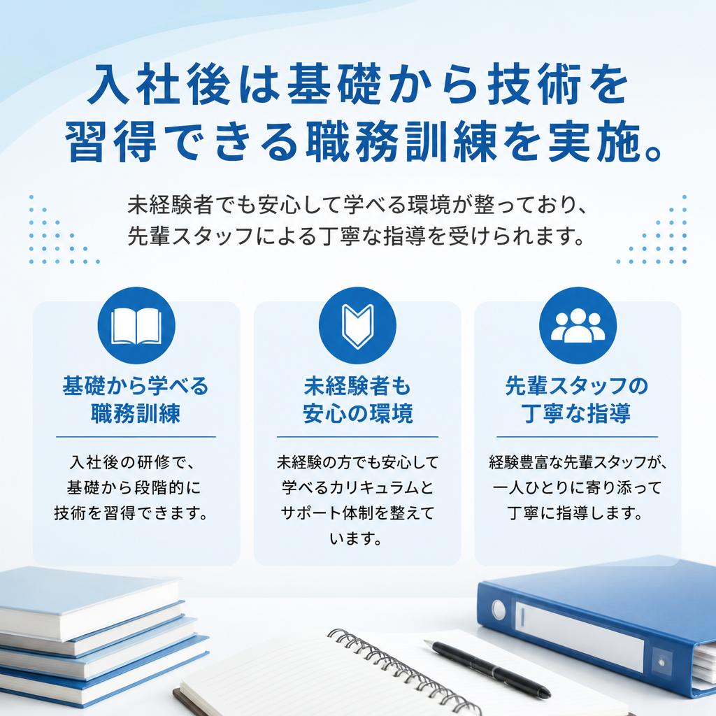 充実した職務訓練制度