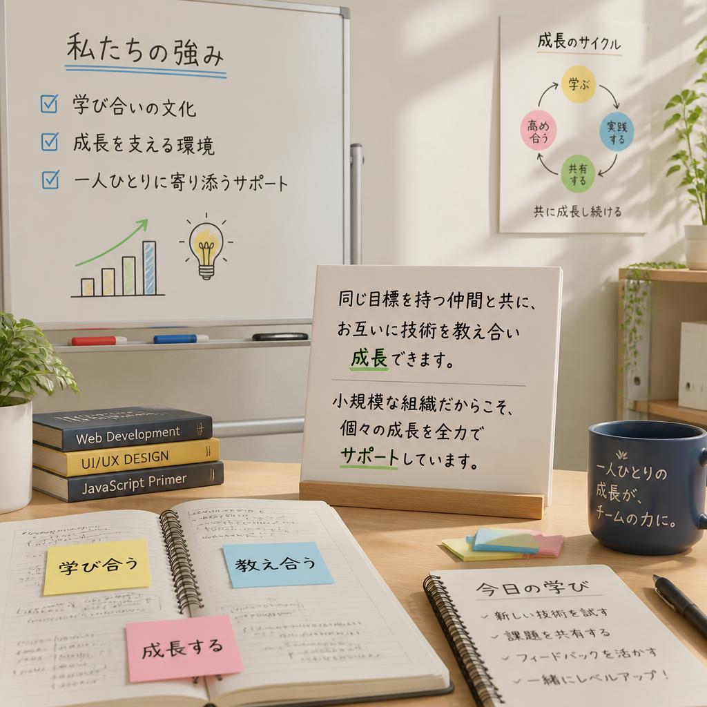 スキルアップを目指す仲間の存在