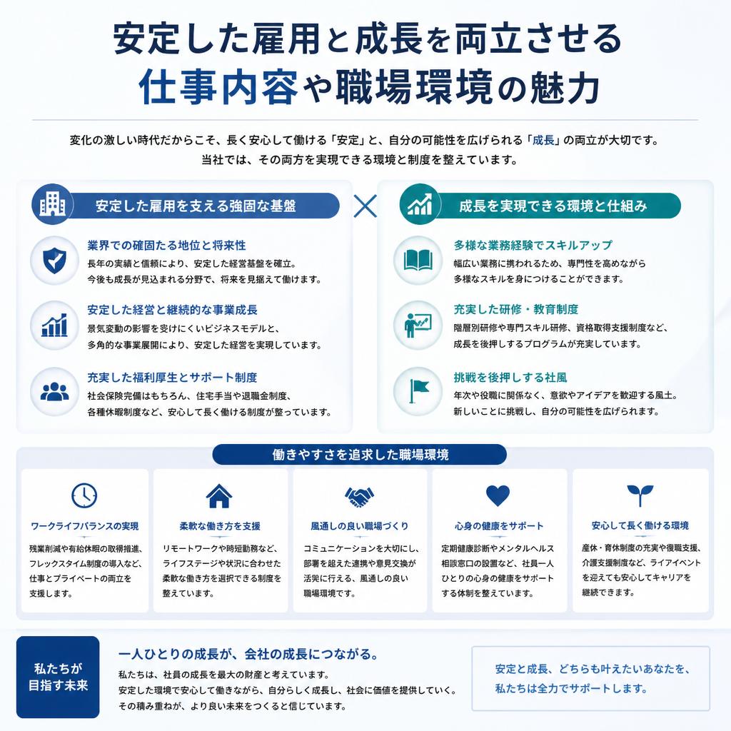 募集職種の魅力
