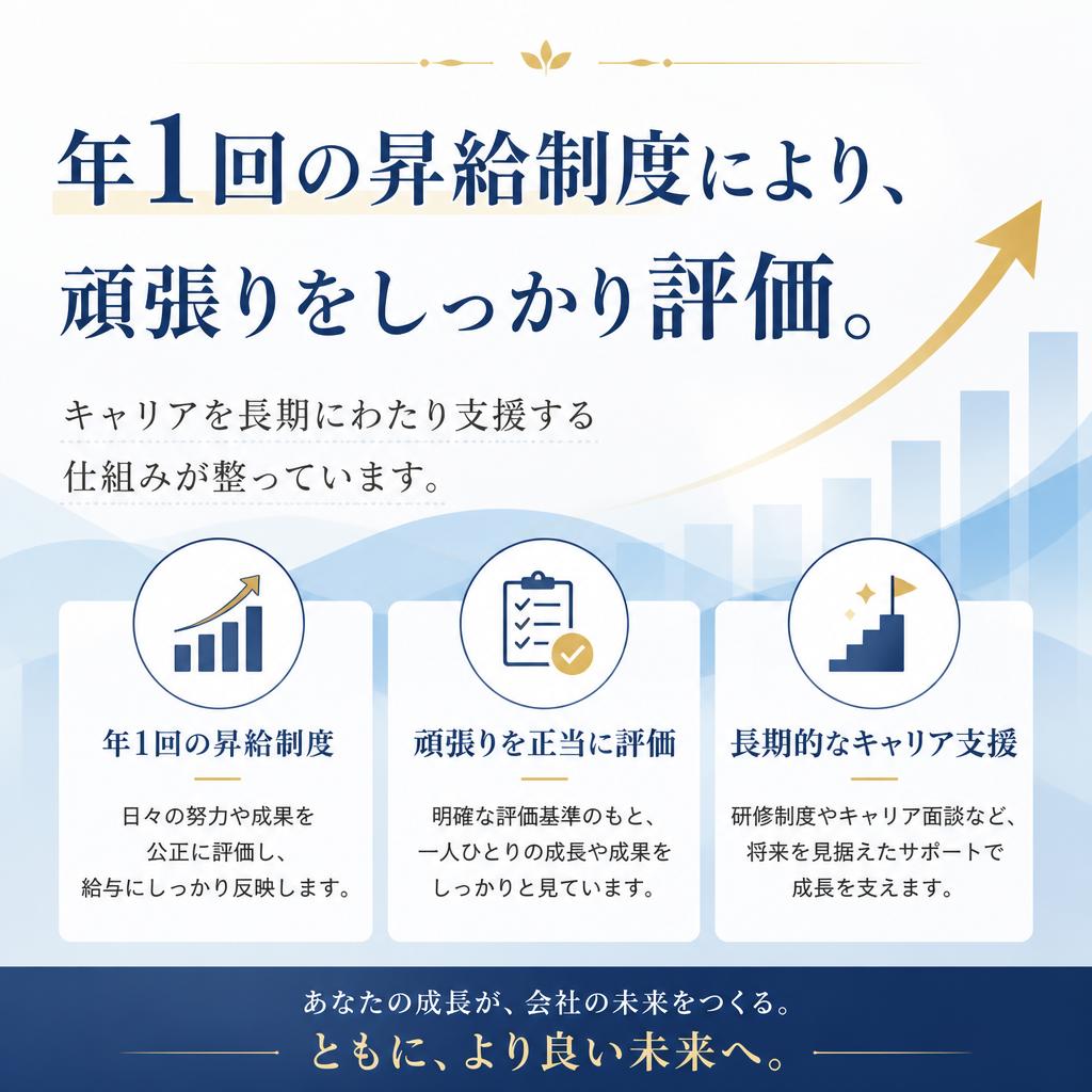 昇給制度でキャリアアップ