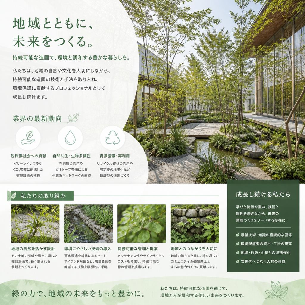 造園業界の最新動向と私たちの役割