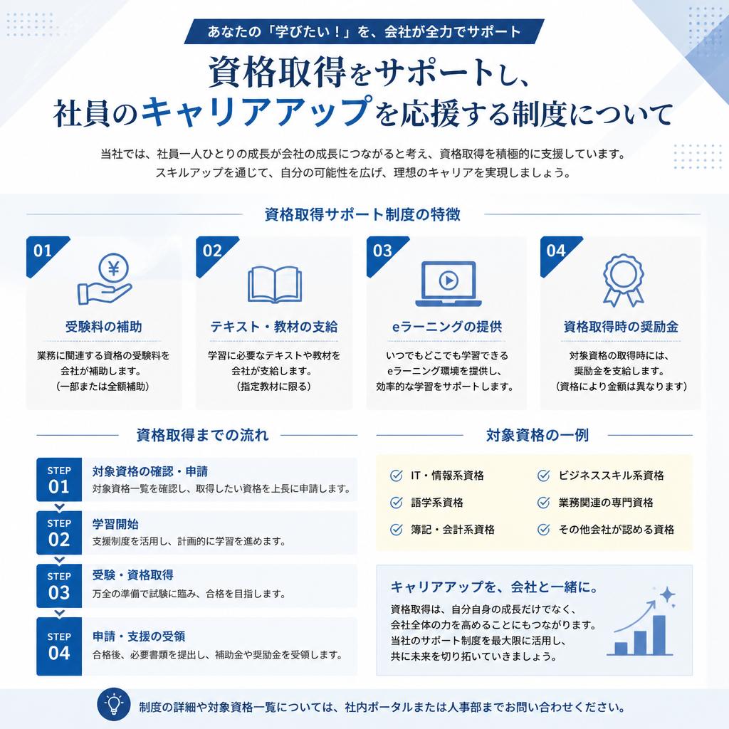 キャリアアップの支援制度