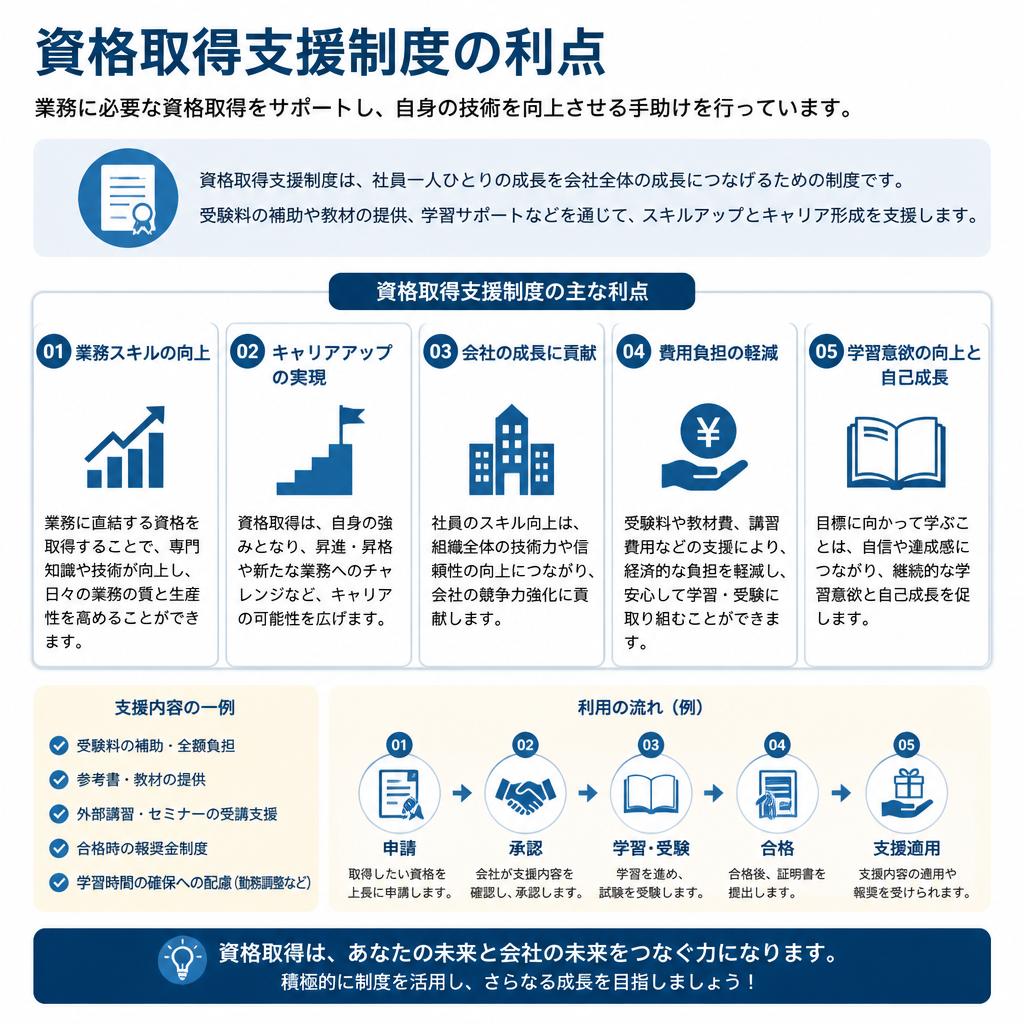 資格取得支援制度の充実