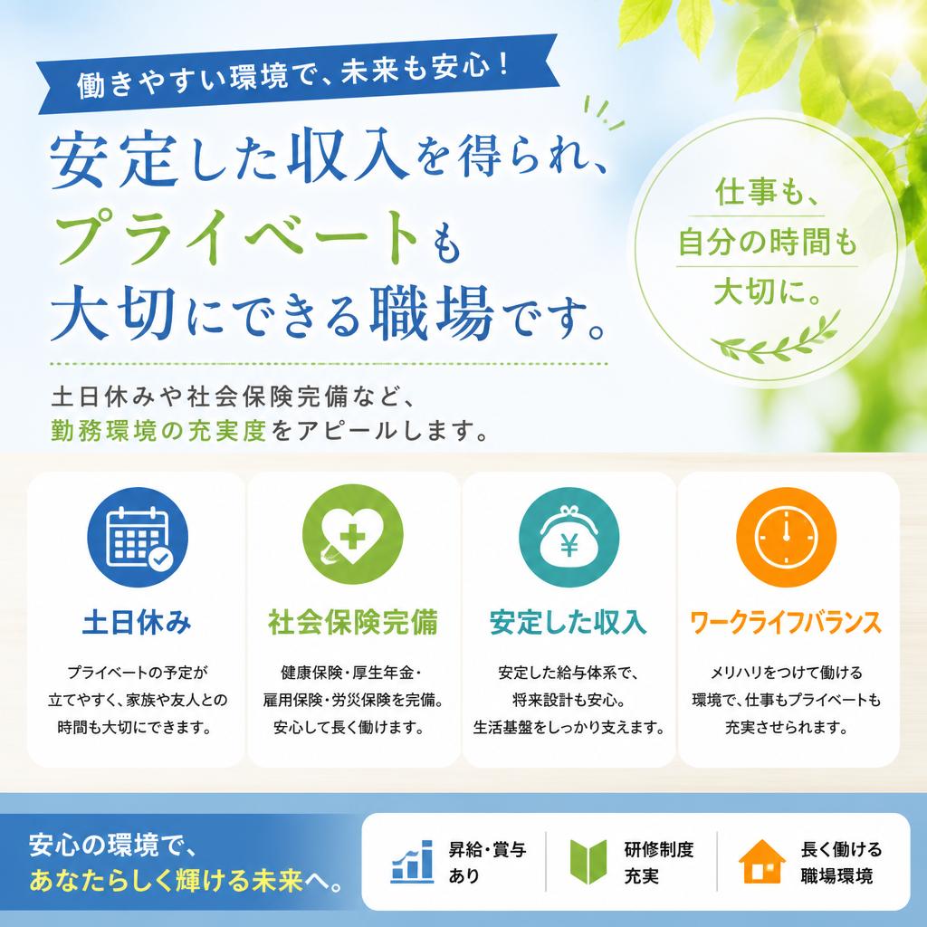 安心の労働環境