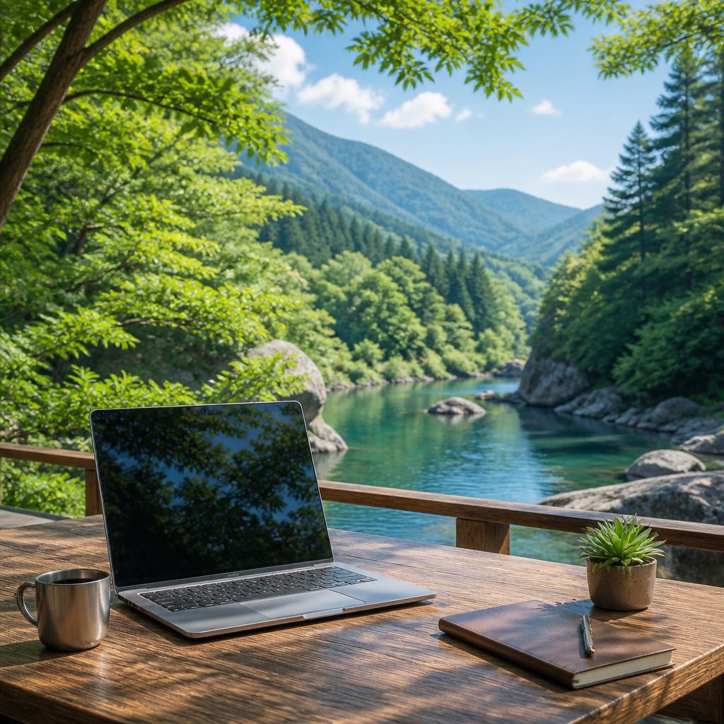 自然の中で働き、心と体をリフレッシュ！